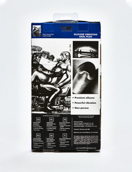 Vibrating Anal Plug From Tom Of Finland Medium Silicone Plug