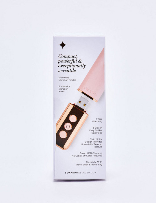 Vibrator Le Wand Deux Pink back packaging