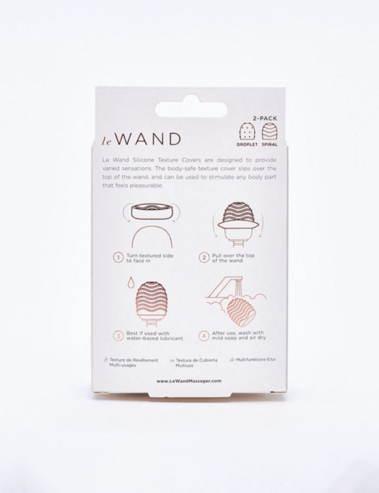 Le Wand Original Vibrator Accessories Pack back packaging