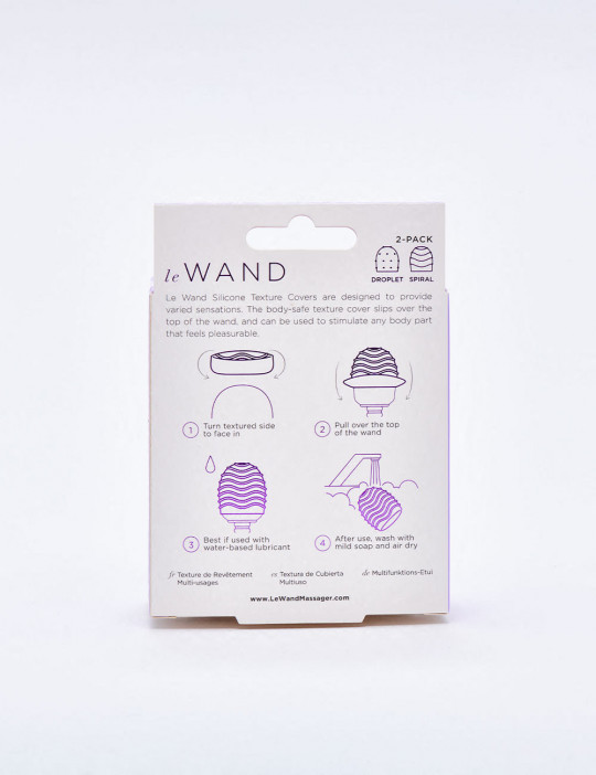 Le Wand Petite Vibrator Accessories pack back packaging