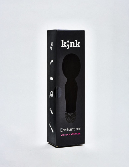 Vibrator Enchant Me Wand Massager from kink in Purple packaging