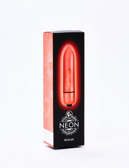 Bullet Vibrator Quasar Neon Red packaging