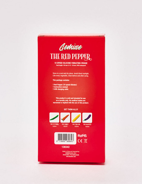 Vibrator pepper from Gemuse back packaging