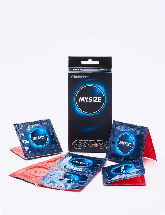 Box of 10 Condoms Ultra Thin My Size 60mm