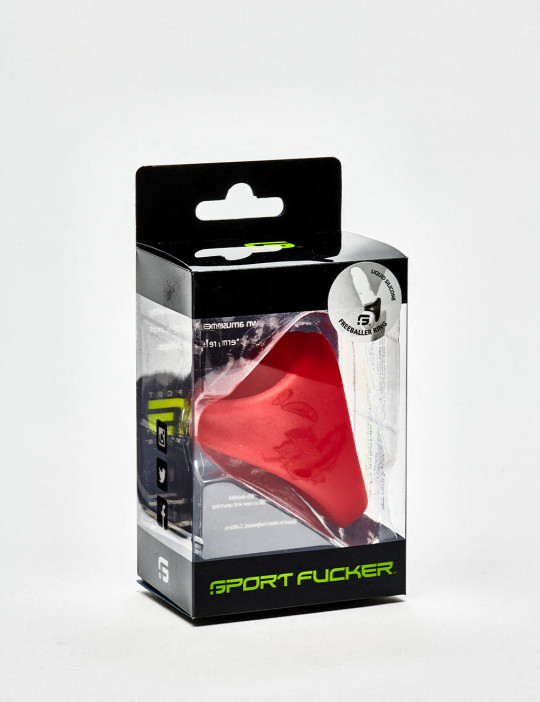 Packaging Freeballer Red Silicone Cock Ring  from Sport Fucker