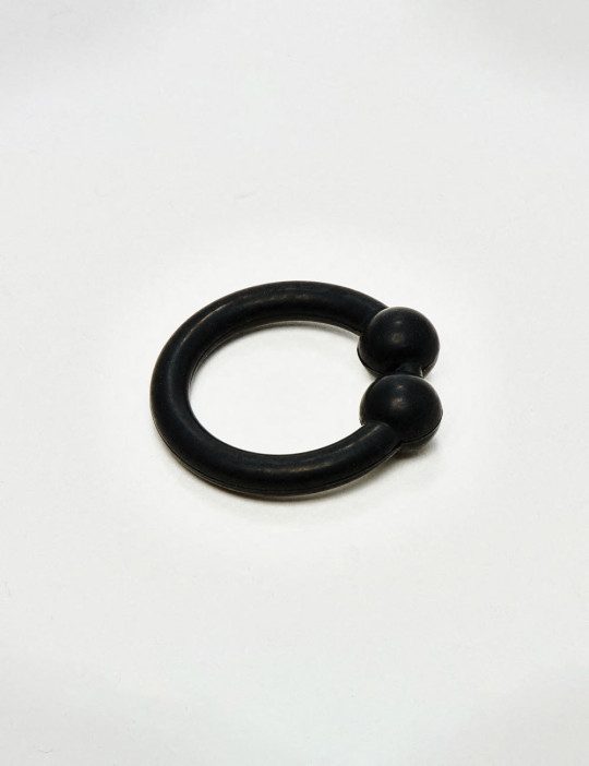 Bullring Black Silicone Cock Ring