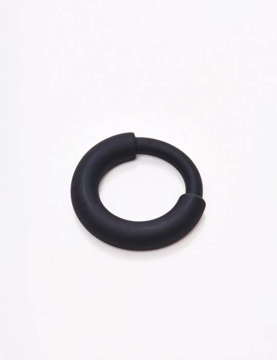 Fusion Boost Black Silicone Cock Ring Size L