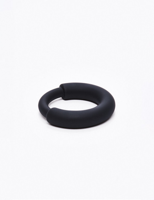 Fusion Boost Black Silicone Cock Ring Size L from Sport Fucker