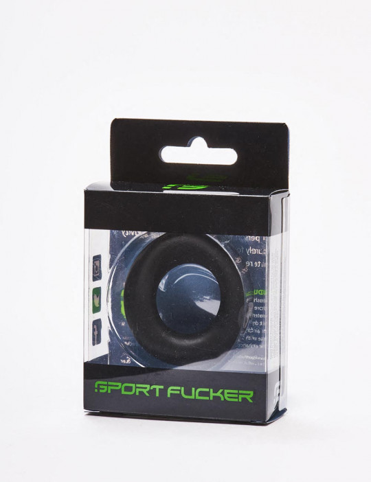 The Wedge Black TPR Cock Rings from Sport Fucker packaging