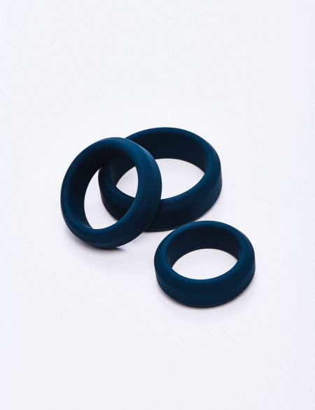 Set of 3 Silicone Cock Rings Boners