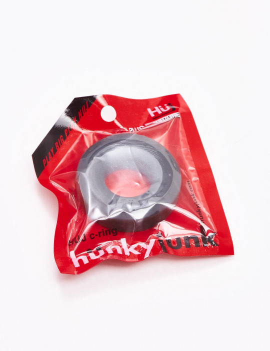 Grey Silicone Cock Ring Huj C from Hunkyjunk packaging