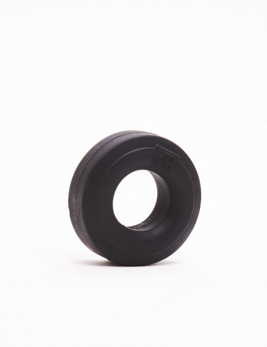 Black Silicone Cock Ring Huj C from Hunkyjunk