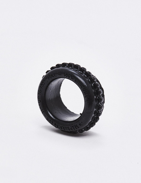 Size M Black Silicone Cock Ring