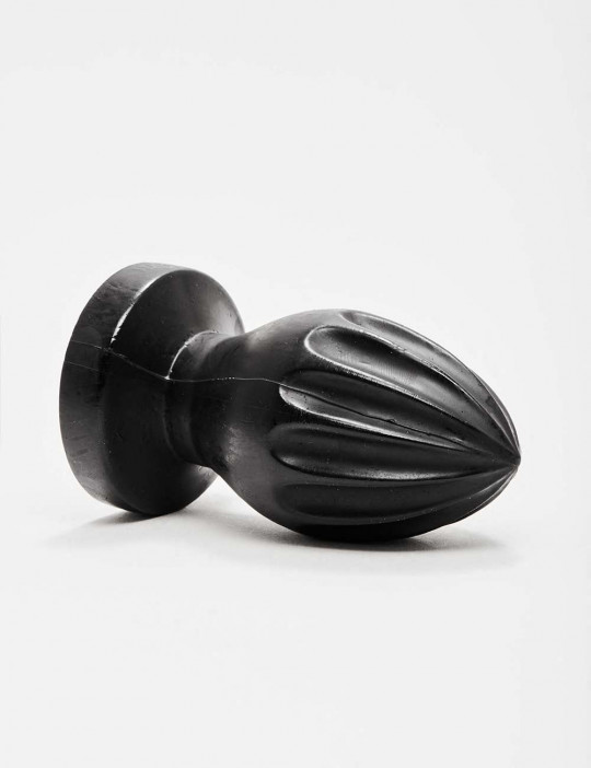 Squeezer-shaped black Anal Plug