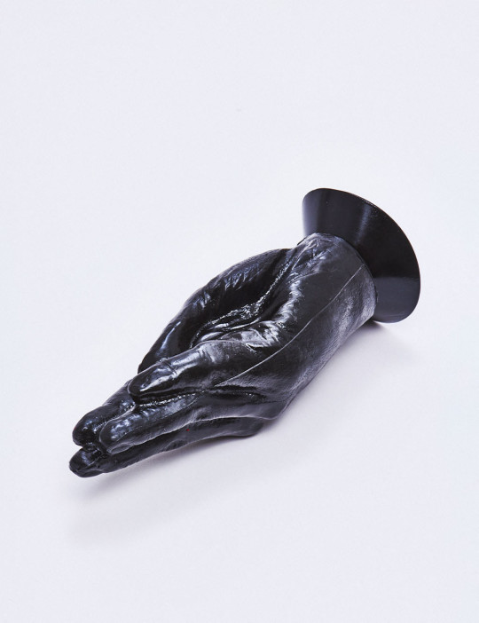 Hand-shaped black Anal plug