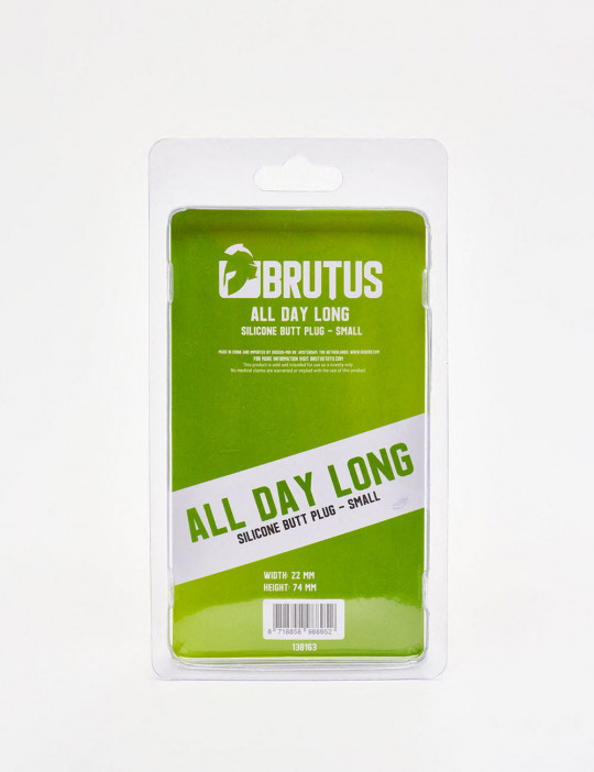 Anal Plug Brutus All Day Size S back packaging