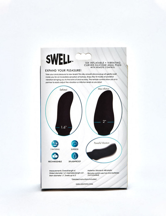 Vibrating Butt Plug from Swell packaging