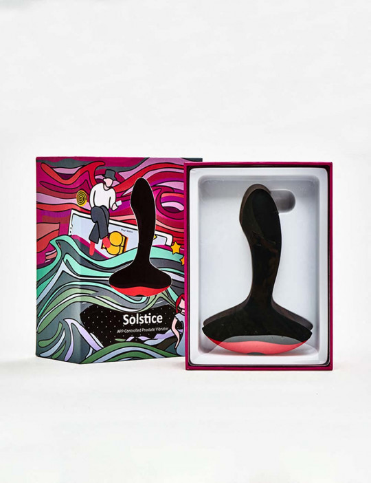 App-controlled Prostate Massager Solstice from Magic Motion open packaging