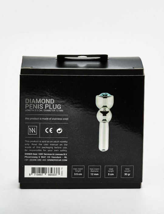 Blue diamond Penis plug packaging