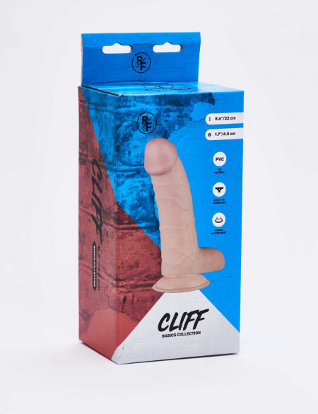 Realistic XL dildo Cliff front packaging