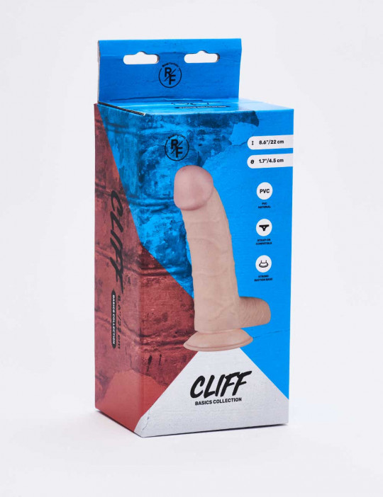 Realistic XL dildo Cliff front packaging