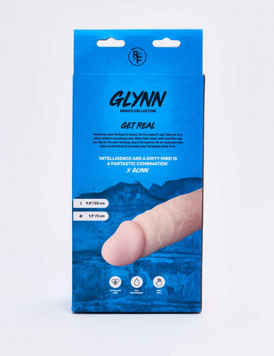 Realistic XL dildo Glynn packaging