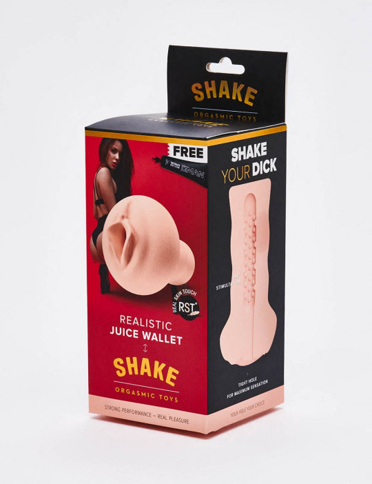 Realistic Masturbator Shake Juice Wallet front packaging