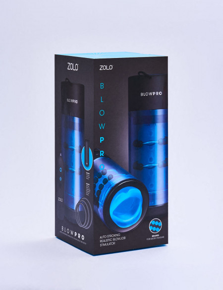 Vibrating Masturbator Blowpro from Zolo side packaging