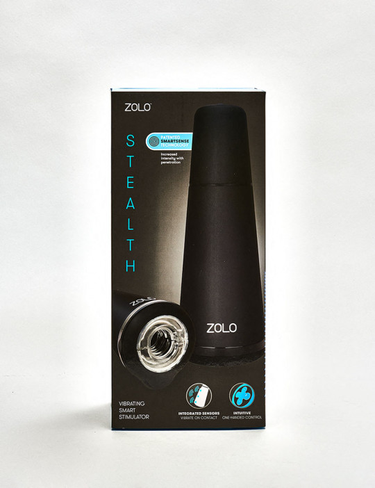 Vibrating Masturbator Stealth from Zolo packaging