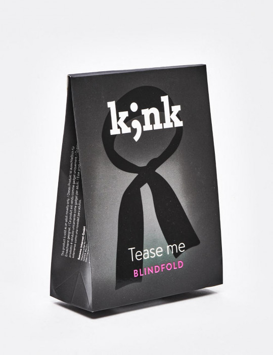 Blindfold Tease Me from kink front packaging