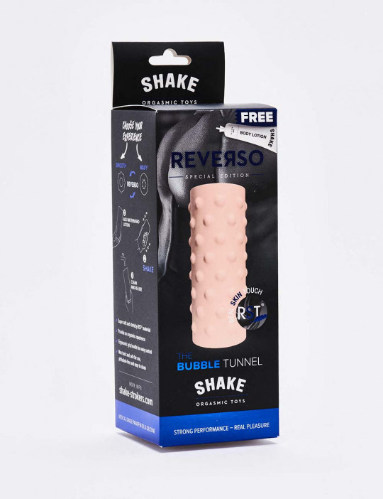 Masturbator Shake Bubble Tunnel Natural packaging