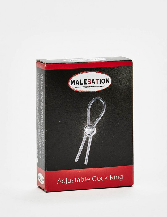 Adjustable silicone cock ring from Malesation packaging