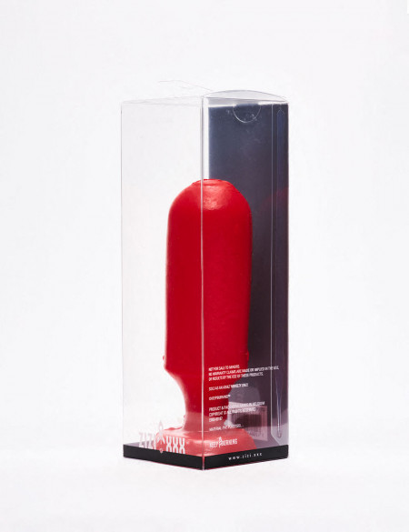 Red anal plug Maxima 13cm packaging