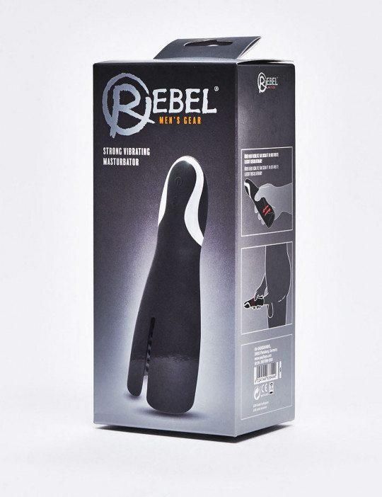 Strong Vibrating Masturbator from Rebel packaging