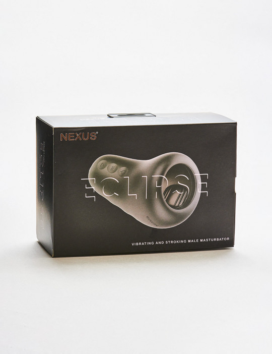 Eclipse Vibrating & Stroking Masturbator from Nexus packaging
