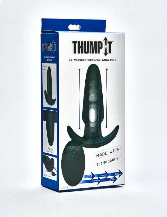 Thump-It Vibrating Anal Plug packaging