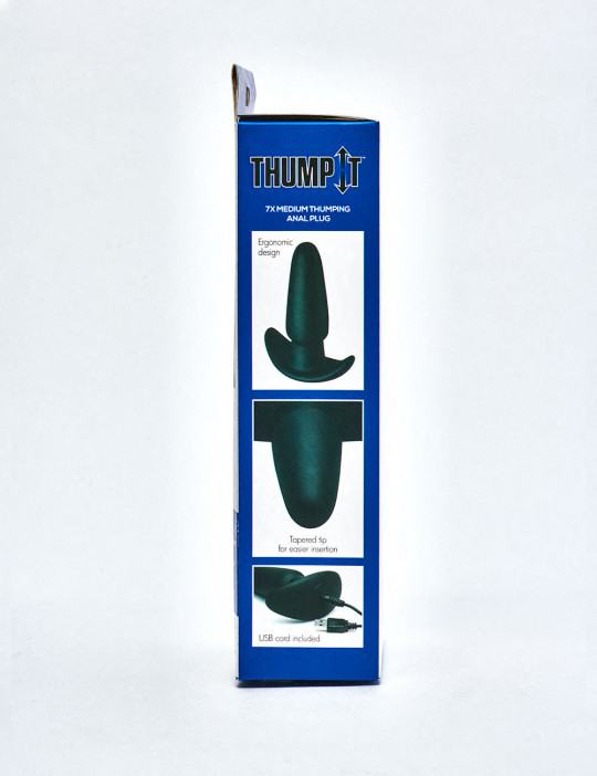 Thump-It Vibrating Anal Plug side packaging