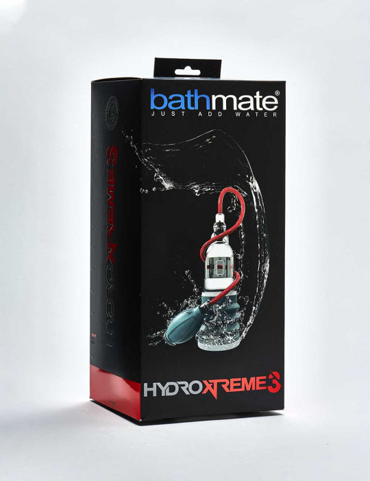 Penis Pump HYDROXTREME3 packaging from Bathmate