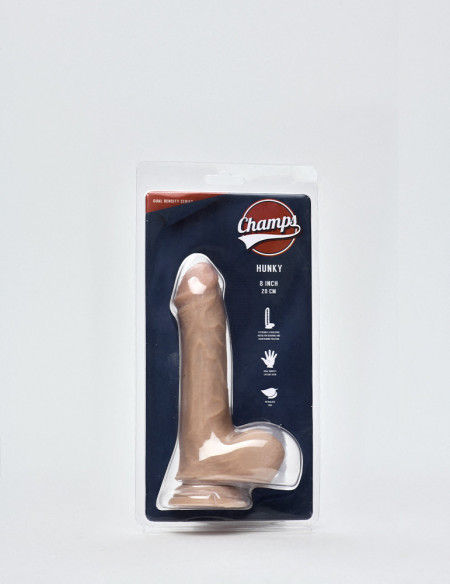 Hunky Realistic dildo from Champs packaging