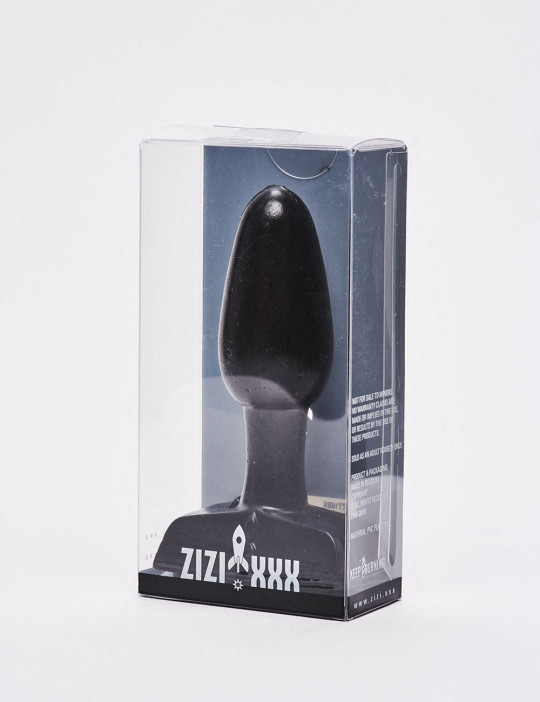 Black anal plug 9.5cm Torena Zizi XXX packaging