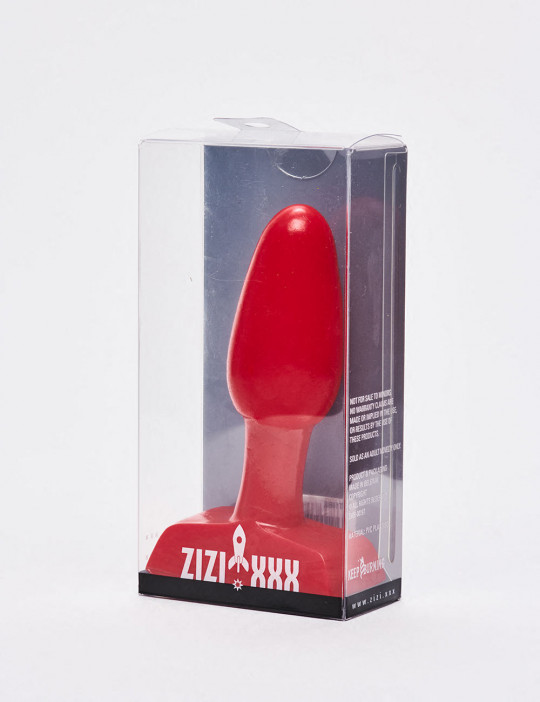 Red anal plug 9.5cm Torena Zizi XXX packaging
