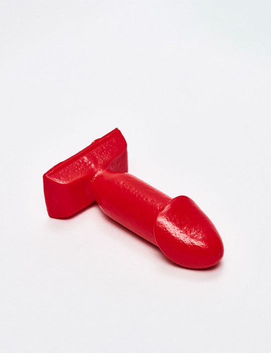 Red anal plug 10cm Kokku