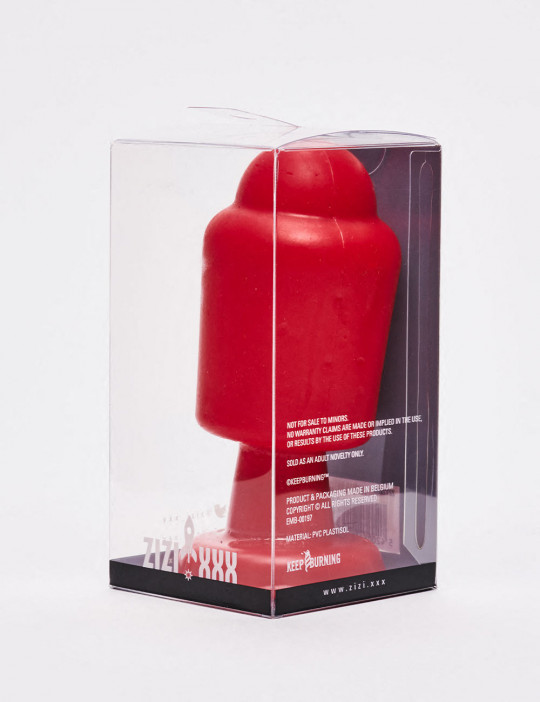Red anal plug 14cm Magnus Zizi XXX packaging