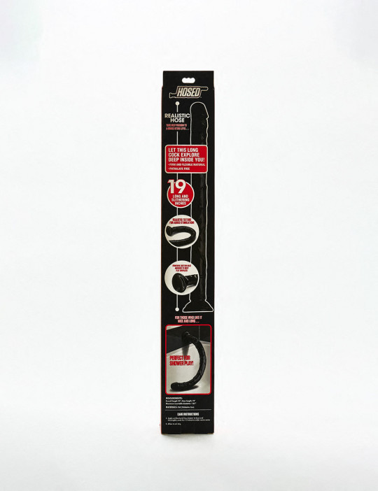 Big Dildo Realistic Hose 48cm from Hosed back packaging