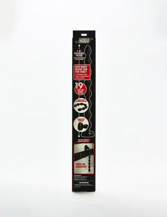 Big Dildo Beaded Hose 48cm from Hosed back packaging