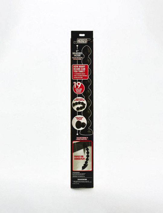 Big Dildo Big Beaded Hose 48cm from Hosed back packaging