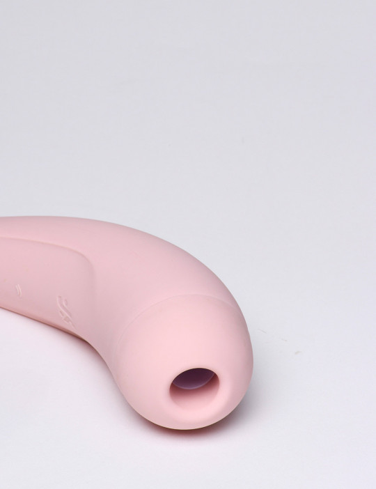 Pink Curvy Air Pulse Stimulator detail