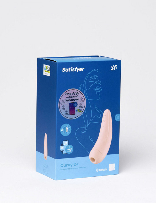 Pink Curvy Air Pulse Stimulator by Satisfyer packaging