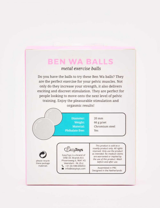 EasyToys Ben Wa Balls 66g - Silver