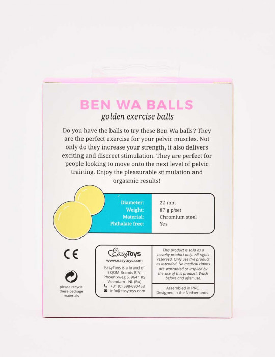 EasyToys  Ben Wa Balls 22mm - Gold